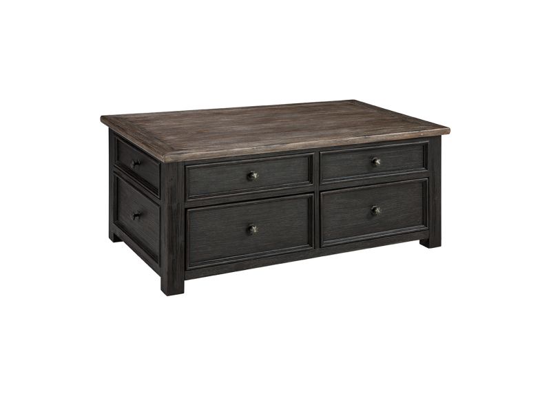 Tracy Wooden Rectangular Lift Top Coffee Table with Drawers
